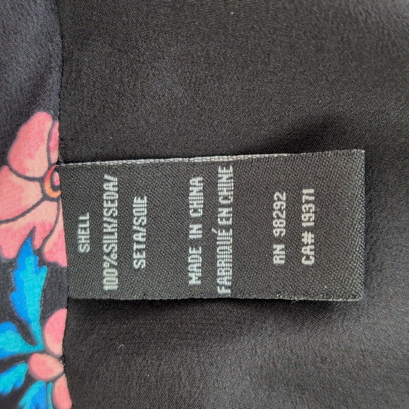 Stunning TIBI‎ Silk Floral Kimono/Kaftan Blouse Size XS - Picture 9 of 10